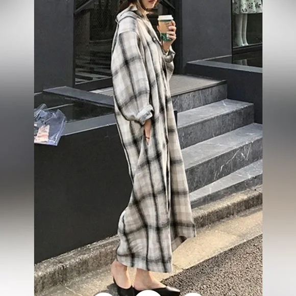 Anthropology Cloth & Stone Buttoned Duster/Dress - Picture 11 of 15